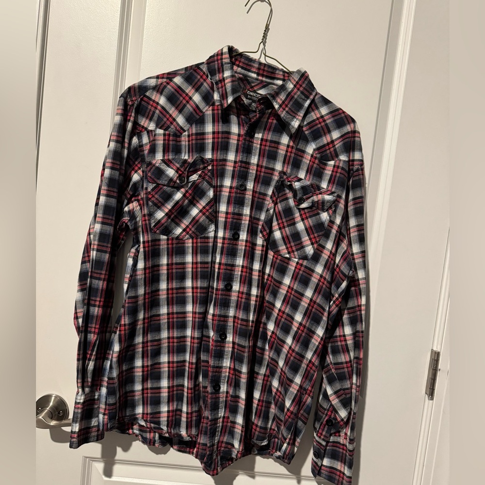 Decibel Men Casual Button Down Shirt